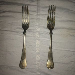 Gorham plate 1937 2 forks flatware silverware